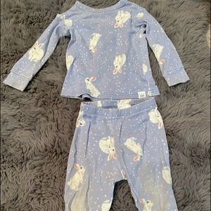 Baby Gap Bunny PJ Set 6-12 Months